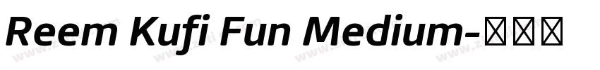 Reem Kufi Fun Medium字体转换